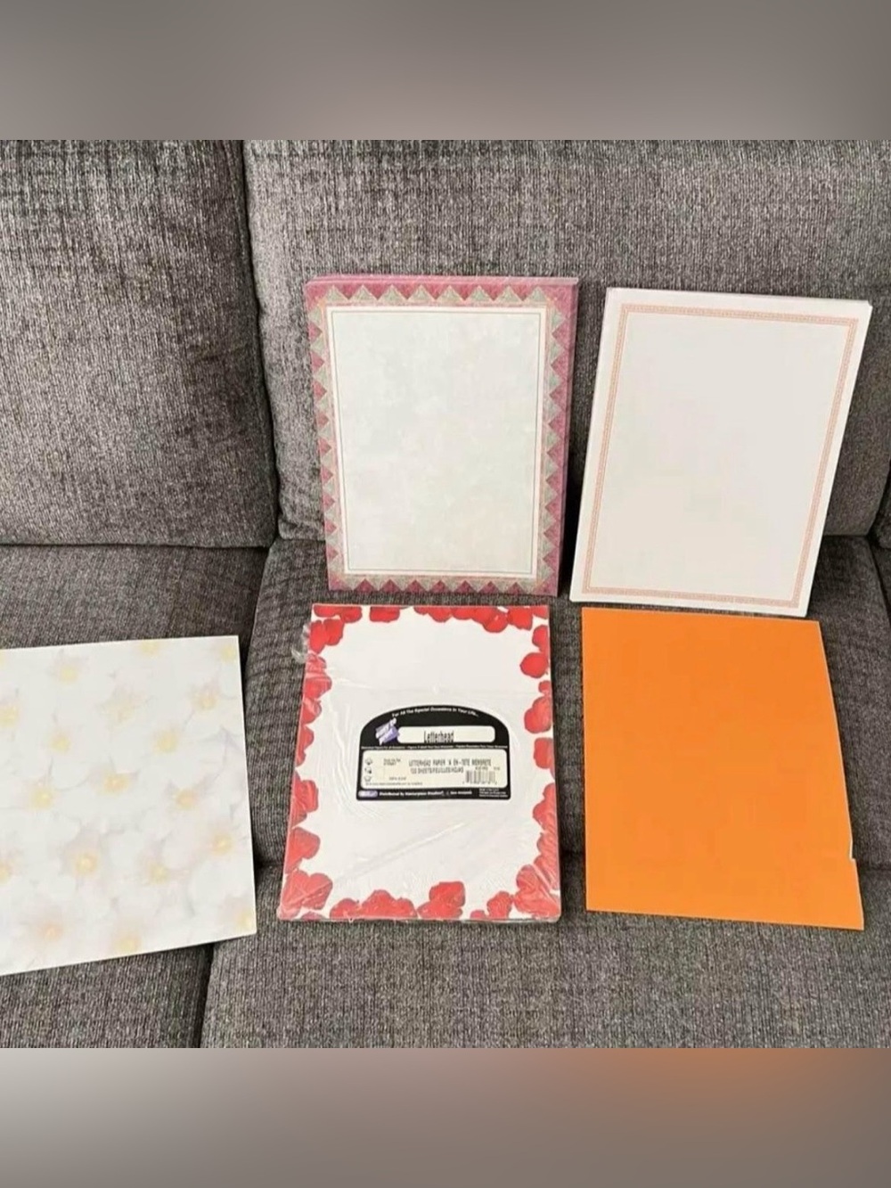 85 Random Sheets of Decorative Design 8.5 x 11 Printer Paper
